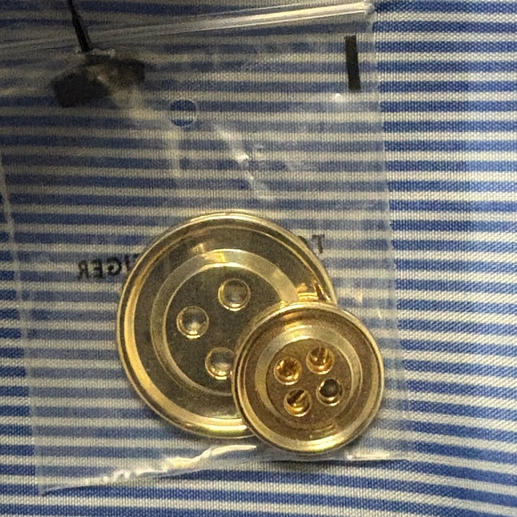 Tommy Hilfiger Dark Blue Blazer with White Accents Size 14 - Picture 10 of 11